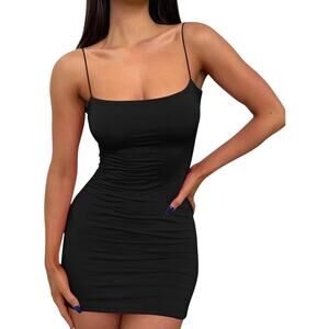 NWT $118 REVOLVE RUMORED slip dress posh mini black 2